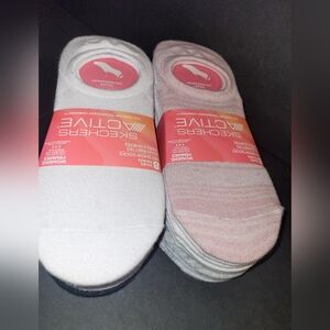 16 Pairs Skechers Active Moisture Wicking Heel Grip  No-Show Socks 2×8pairs